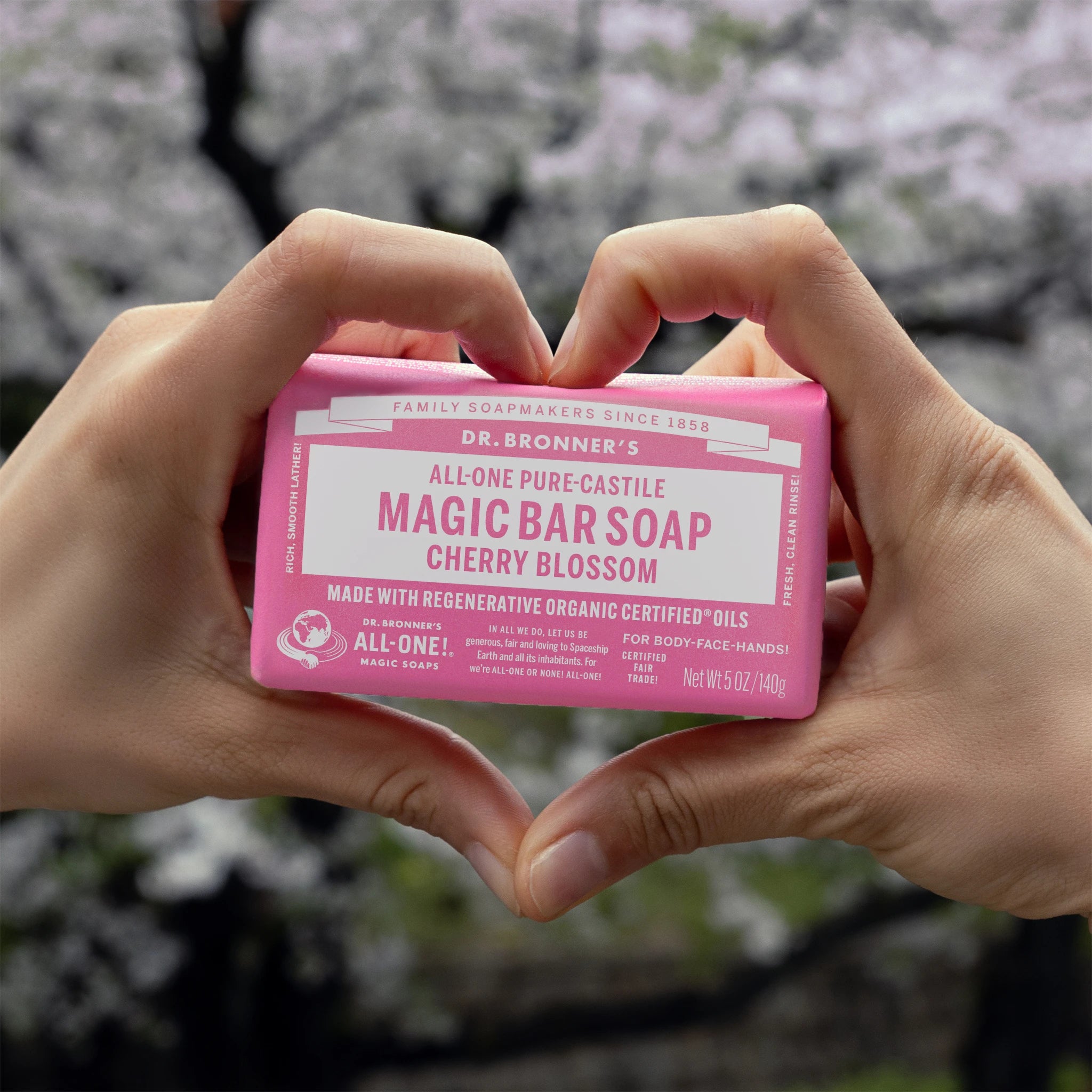 Cherry Blossom Pure Castile Magic Bar Soap - Image 3